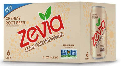 Zevia Creamy Root Beer - All Natural Zero Sugar Soda