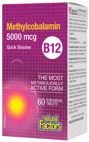 Vitamin B12 Methylcobalamin - 5000mcg