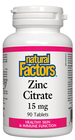 Zinc Citrate 15 mg - 90 Tablets