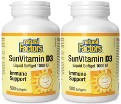 Vitamin D3 1000iu Softgels - TWIN PACK!