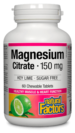 Magnesium Citrate 150mg Chewable Tablets