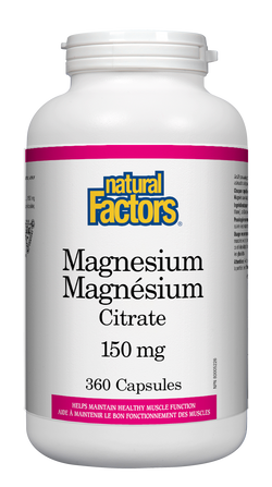 Magnesium Citrate 150mg 360 Capsules
