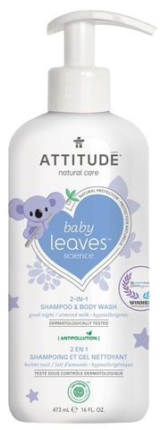Attitude Baby 2-In-1 Shampoo and Body Wash Almond Milk