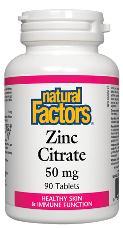 Zinc Citrate 50 mg - 2 SIZES AVAILABLE