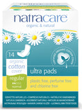 Ultra Pads with Wings, Regular ORGANIC, PLASTIC FREE, PERFUME & DYE FREE