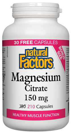 Magnesium Citrate 150mg 180 Capsules