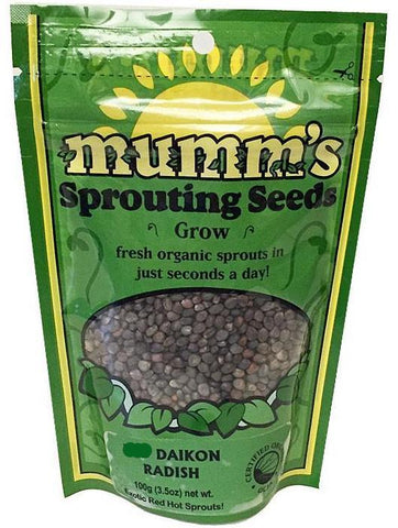 Mumm's Organic Sprouting Seeds - Daikon Radish