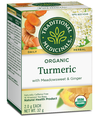 Turmeric with Meadowsweet & Ginger Organic Herbal Tea