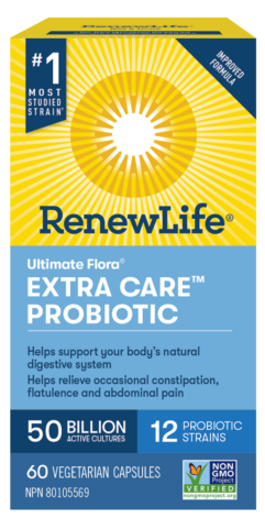 Ultimate Flora® Extra Care™ Probiotic, 50 Billion Active Cultures, 60 Shelf-Stable Capsules