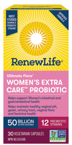 Ultimate Flora® Women’s Extra Care™ Probiotic, 50 Billion Active Cultures, 30 Shelf-Stable Capsules
