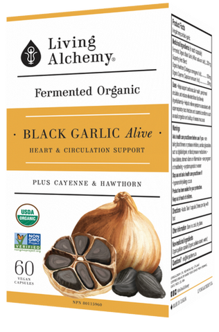 Black Garlic Alive - Fermented, Organic 60 Capsules