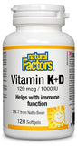 Vitamin K2 & D3 Softgels - Multiple Sizes Available!