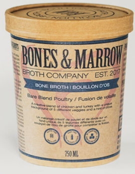 Bones & Marrow, Poultry Bone Broth Bare Blend  *FROZEN*