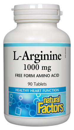 L-Arginine 1000mg tablets - 2 sizes available