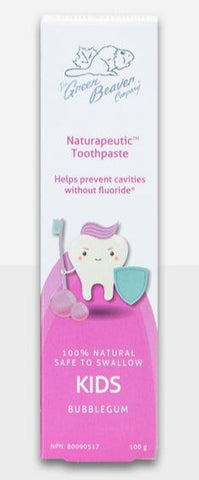 Green Beaver Naturapeutic Toothpaste - Kids Bubblegum 100g