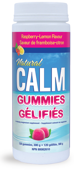 Natural Calm Magnesium Gummies - Raspberry-Lemon