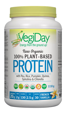 VegiDay Vegan Raw Protein Drink Mix - French Vanilla