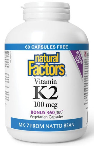 Vitamin K2 100mcg - Multiple Sizes Available