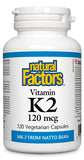 Vitamin K2 120mcg - 2 Sizes Available