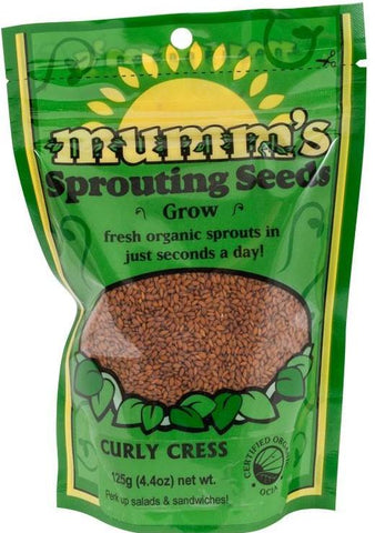 Mumm's Organic Sprouting Seeds - Curly Cress