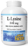 L-Lysine 500mg Capsules - 2 sizes